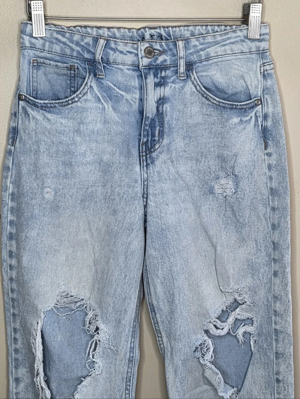 Art Class Ripped Distressed Blown Out Knees Girls Jeans Size 12 Grunge